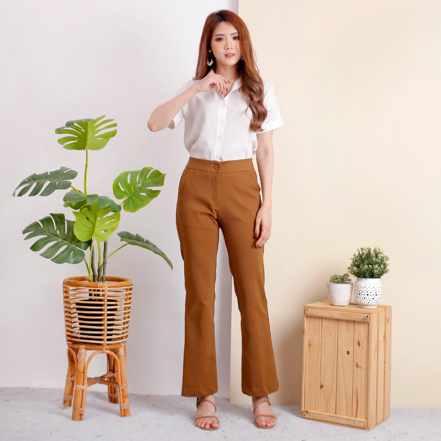 Katun HIghwaist Cutbray Stretch Premium Bronze 1