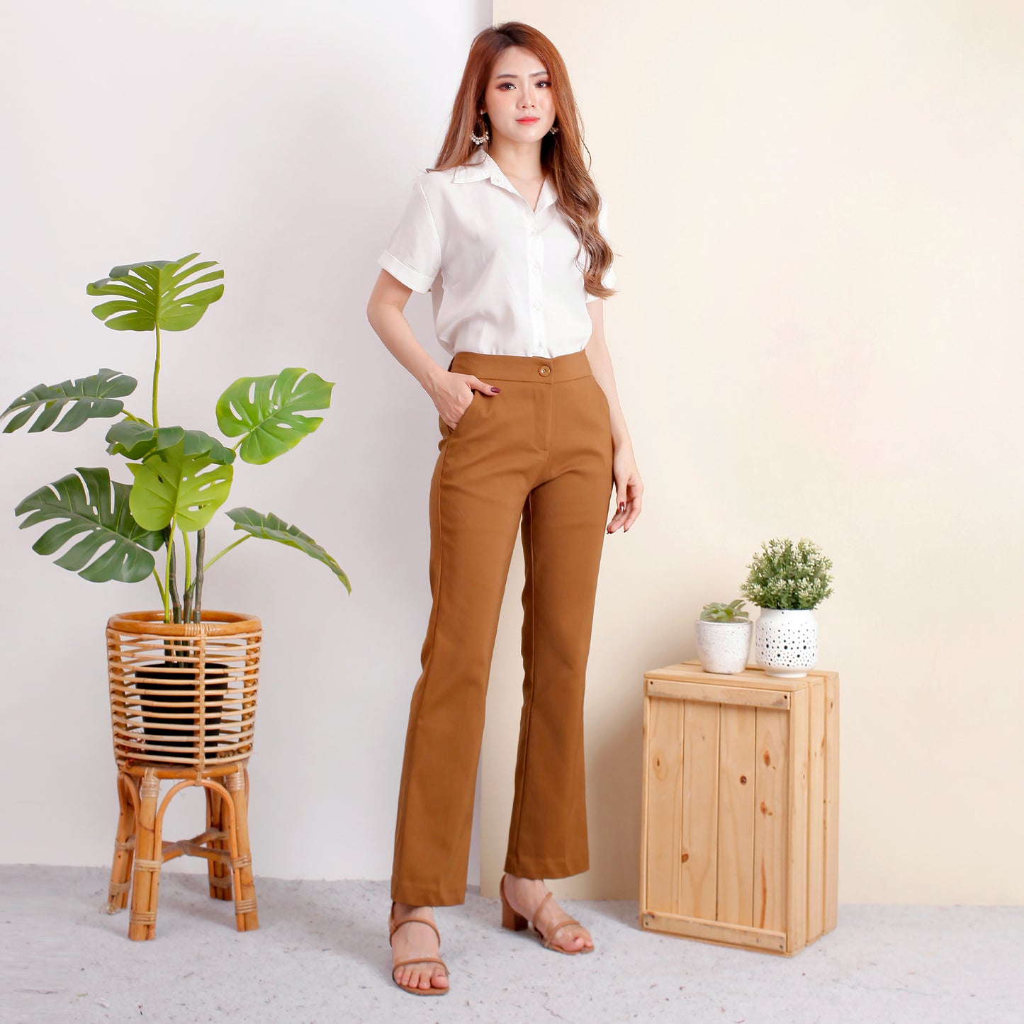 Katun HIghwaist Cutbray Stretch Premium Bronze 1