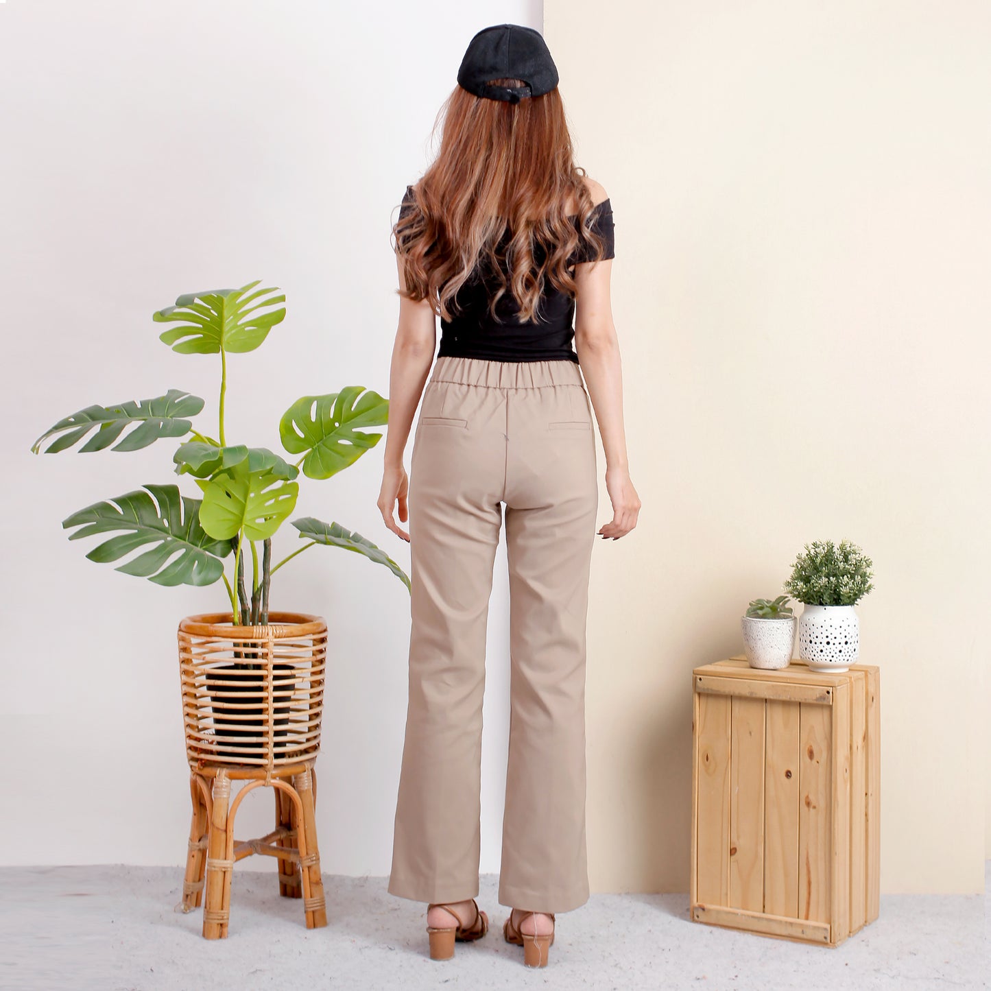 Katun HIghwaist Cutbray Stretch Premium Mink