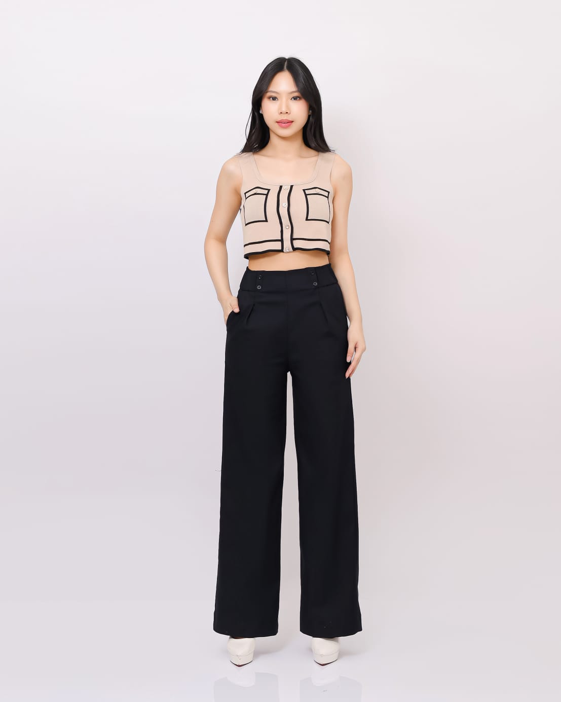 Celana Katun Kulot Skena Kancing 4