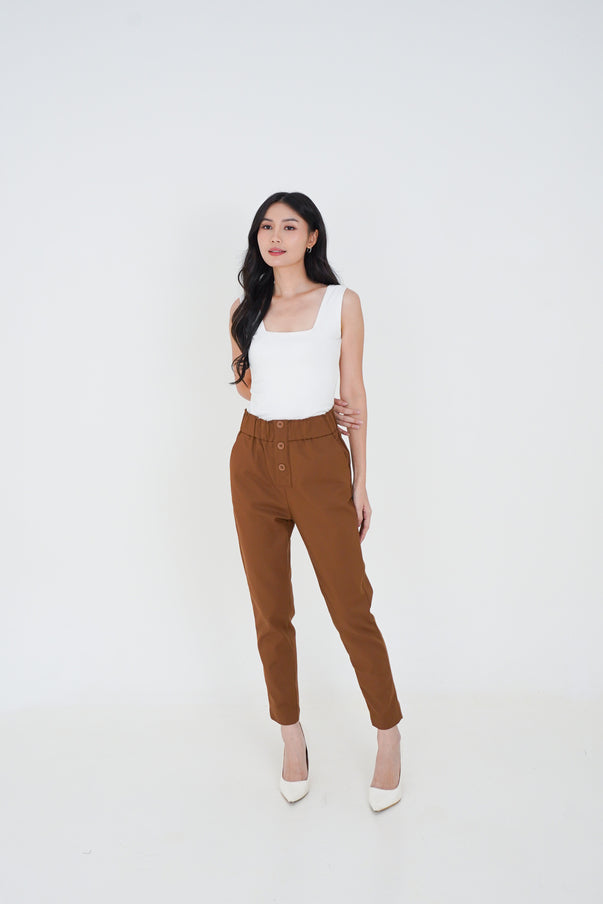 Katun Highwaist Pinggang Karet Kancing 3