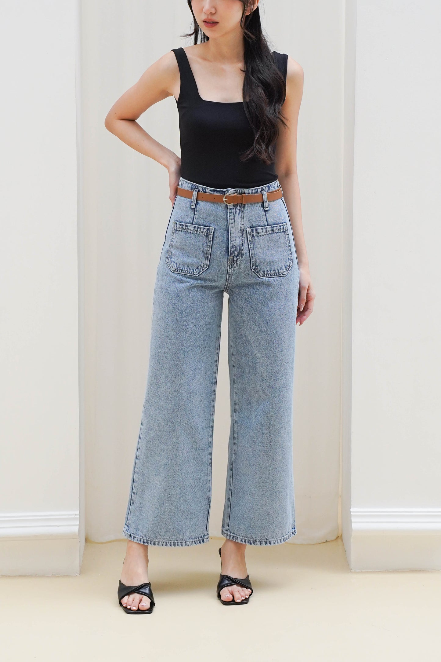 Jeans Kulot Maya Snow BIru