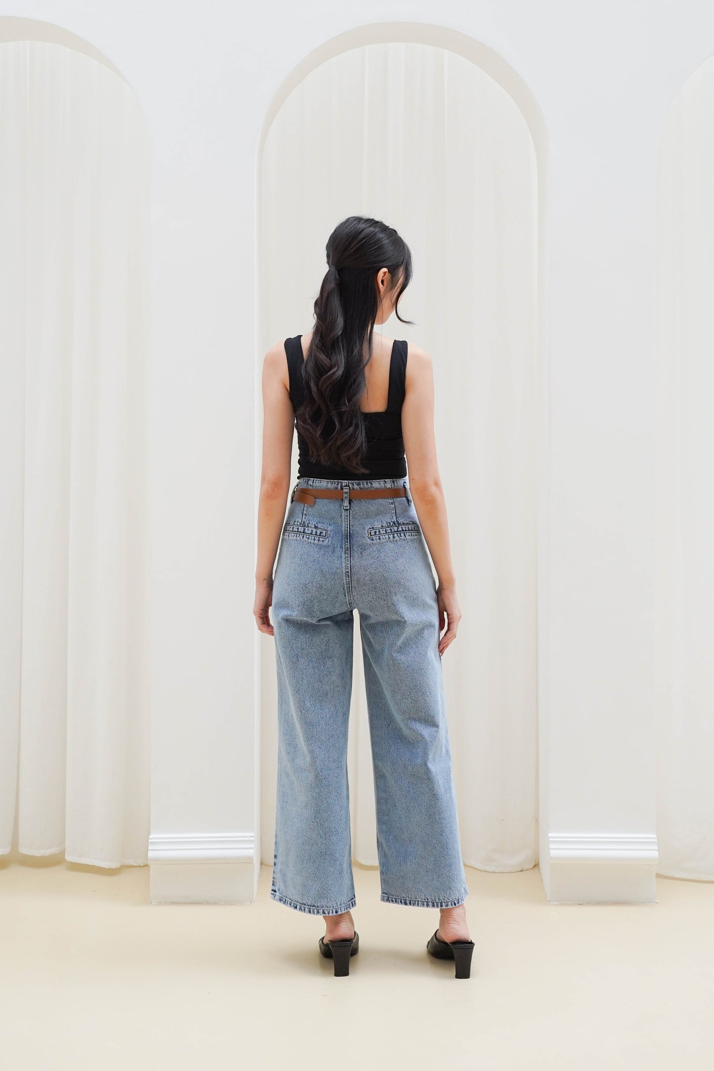 Jeans Kulot Maya Snow BIru