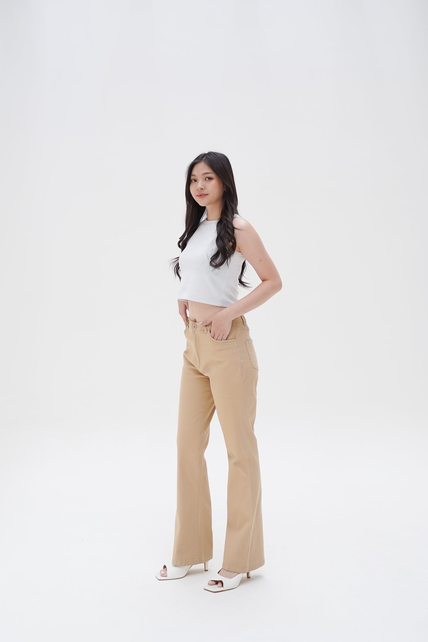 Celana Cutbray Highwaist Katun