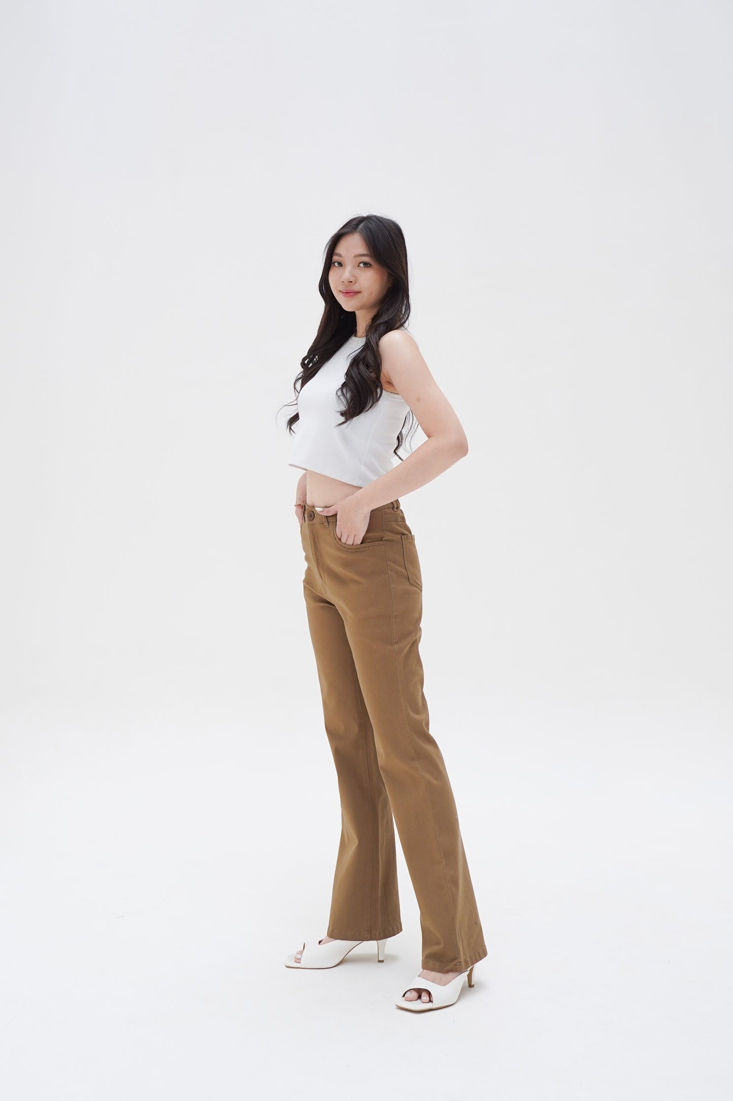 Celana Cutbray Highwaist Katun