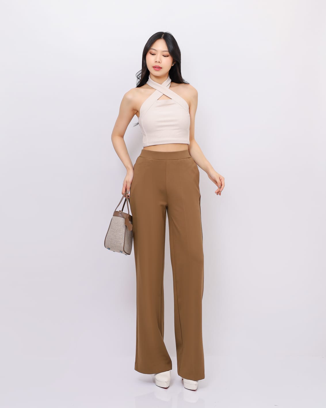 Celana Kulot Danielle Highwaist Pinggang Karet