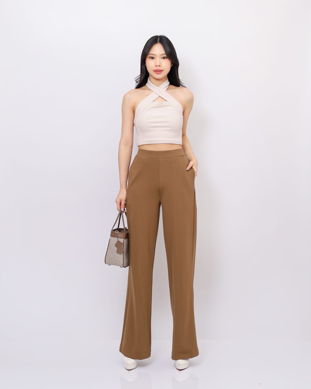 Celana Kulot Danielle Highwaist Pinggang Karet