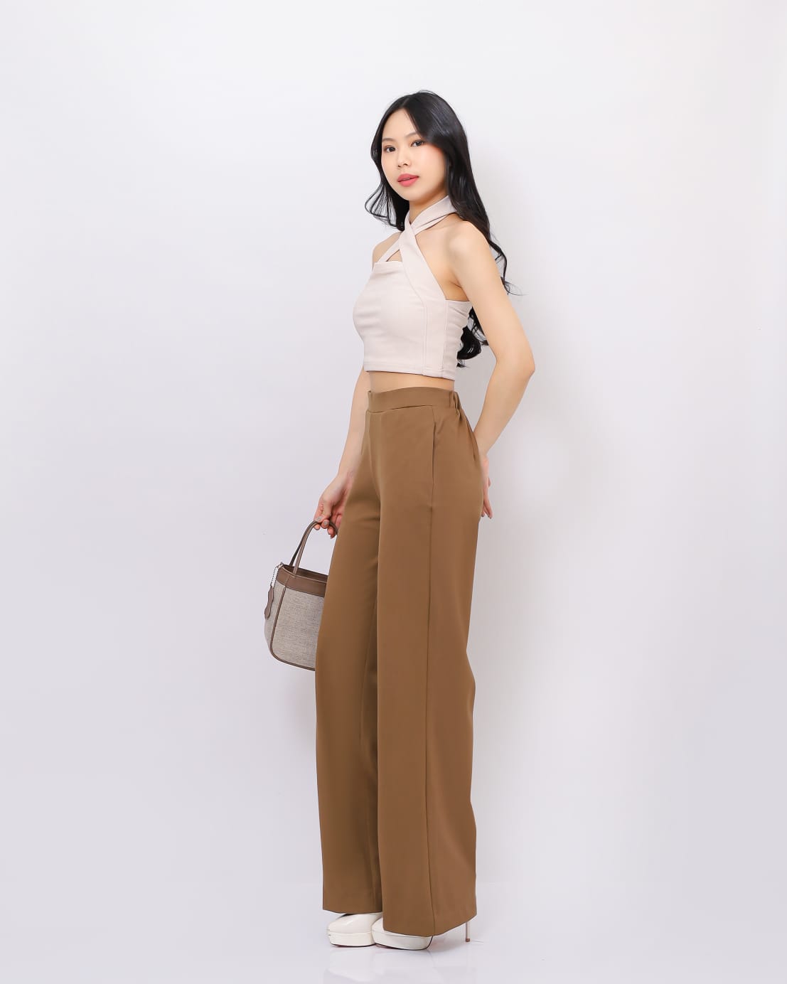 Celana Kulot Danielle Highwaist Pinggang Karet