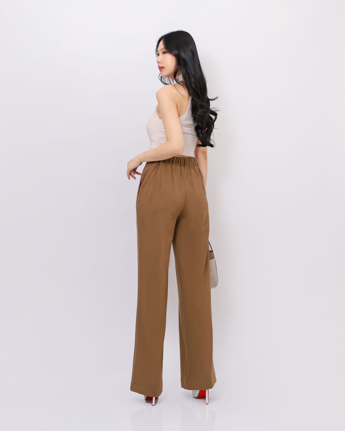 Celana Kulot Danielle Highwaist Pinggang Karet