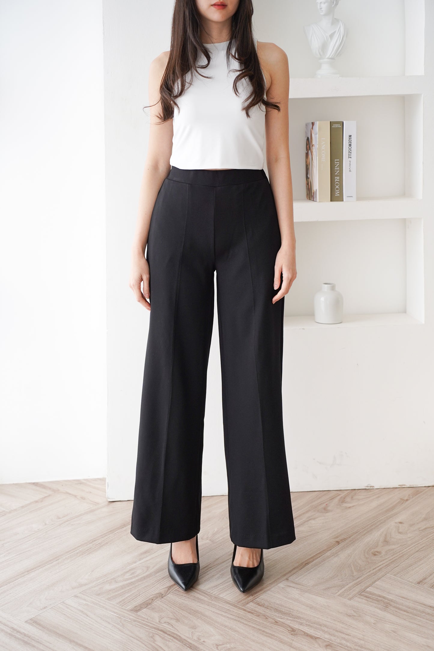 Celana Kulot Danielle Highwaist Pinggang Karet