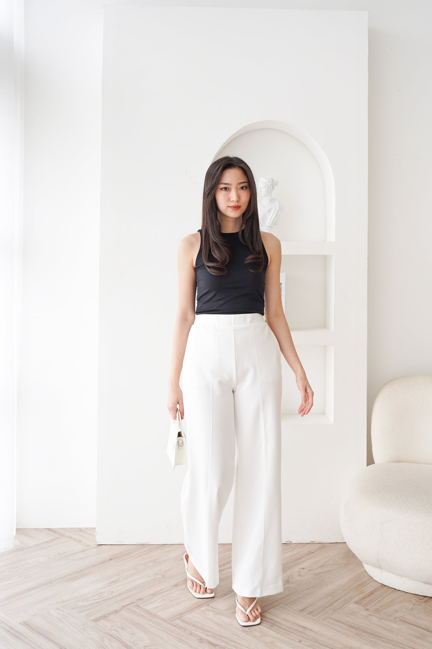 Celana Kulot Danielle Highwaist Pinggang Karet