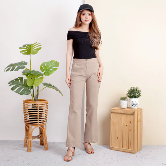 Katun HIghwaist Cutbray Stretch Premium Mink