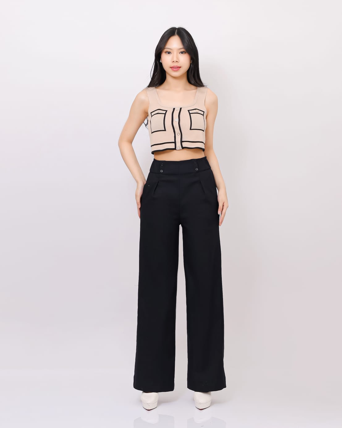 Celana Katun Kulot Skena Kancing 4