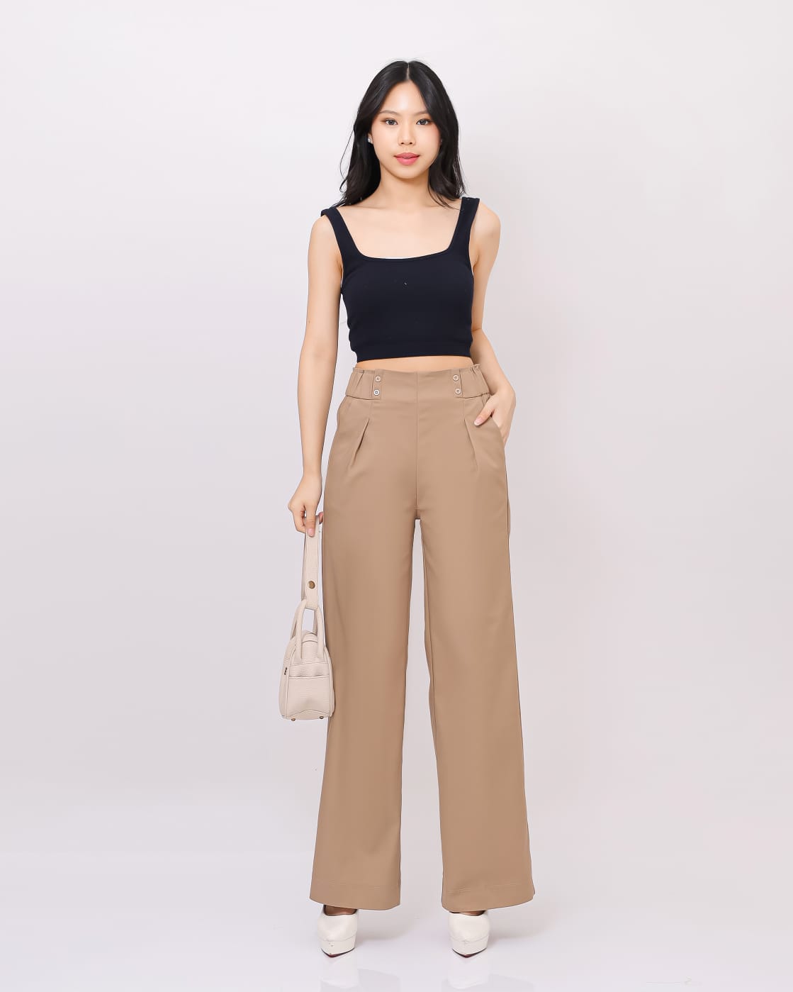 Celana Katun Kulot Skena Kancing 4