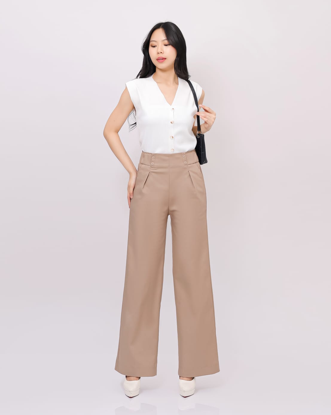 Celana Katun Kulot Skena Kancing 4