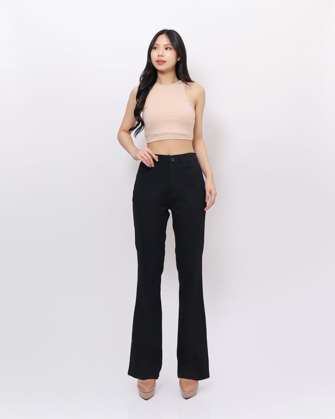 Celana Cutbray Highwaist Katun