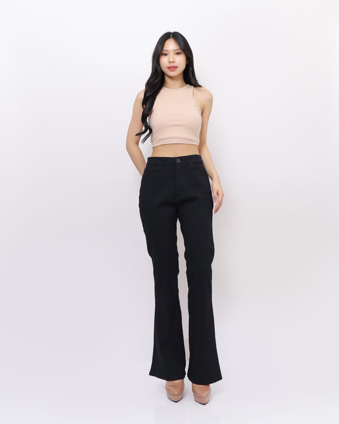 Celana Cutbray Highwaist Katun