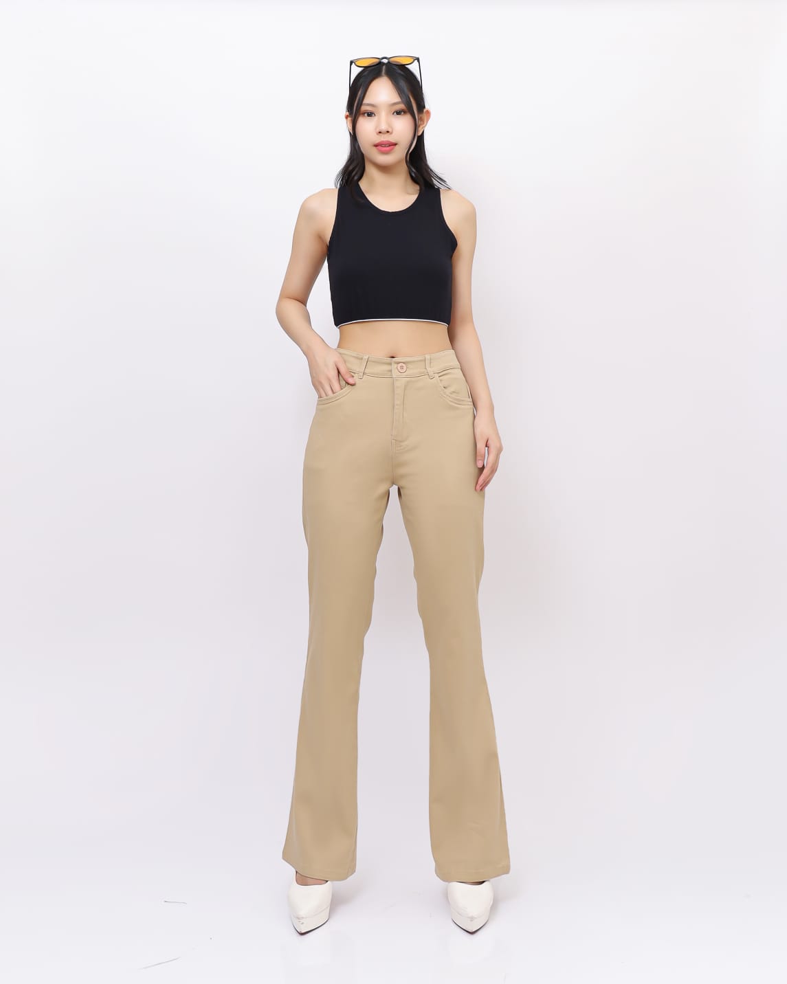 Celana Cutbray Highwaist Katun