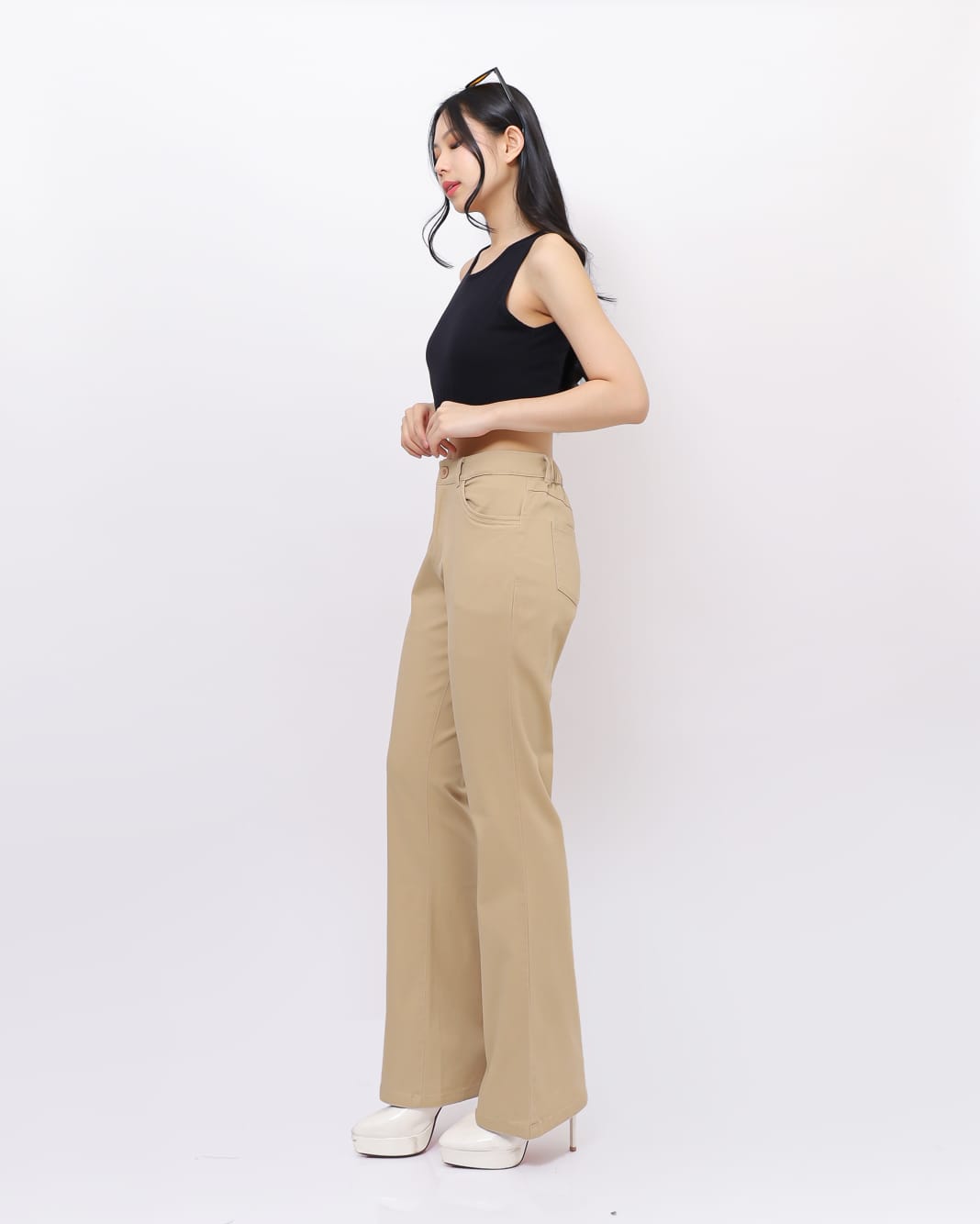 Celana Cutbray Highwaist Katun