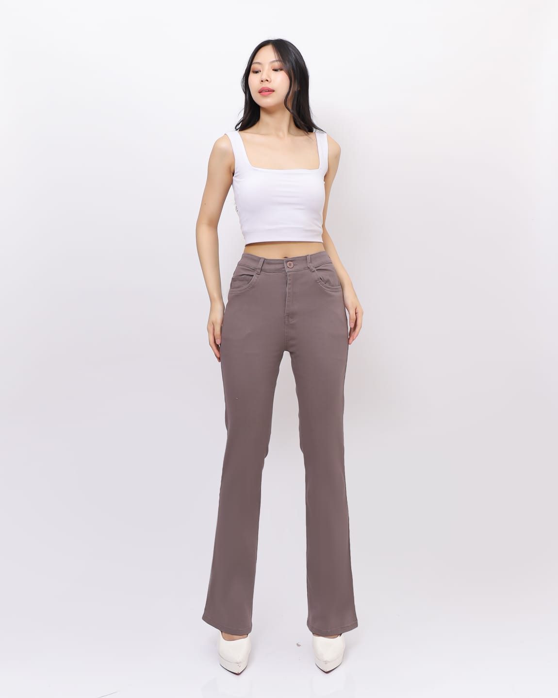 Celana Cutbray Highwaist Katun