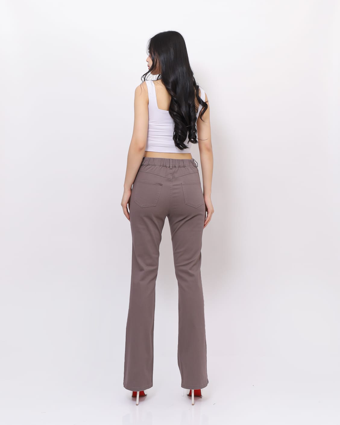 Celana Cutbray Highwaist Katun