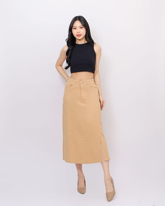 Rok Highwaist Katun Stretch